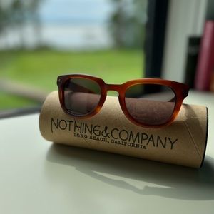 Nothing and Company. Termino Honey Flat sunglasses. Like new.